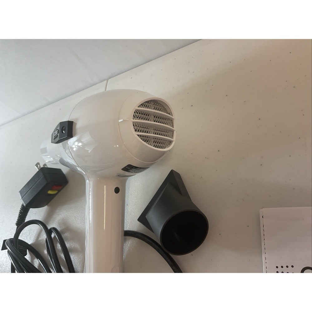 Elchim 2001 high pressure Professional Salon Hair Dryer WHITE Italy + Diffuser - Picture 6 of 10
